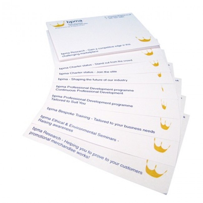 Promotional NoteStix Variable Print Sticky Note 75x75mm 50 sheets