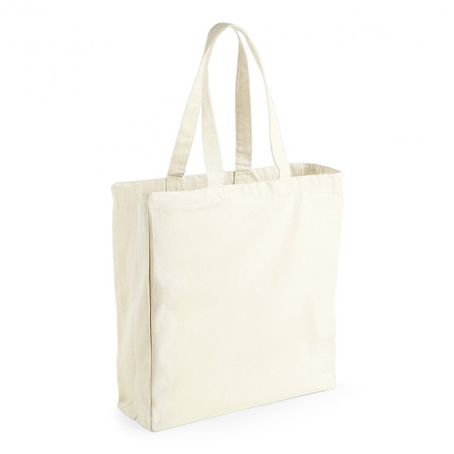 Promotional 10oz Natural Canvas Shopper With Full Gussett - Image 2