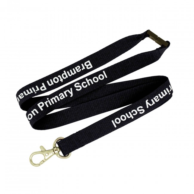 Promotional Flat Ribbed Lanyard