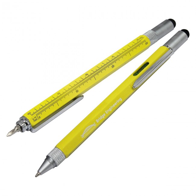 Promotional Yellow Multi Function Ballpen