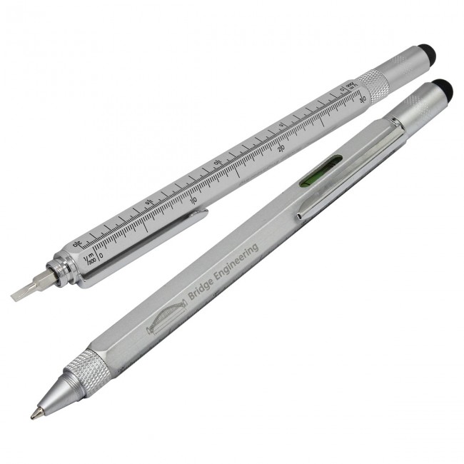 Promotional Silver Multi Function Balvpen