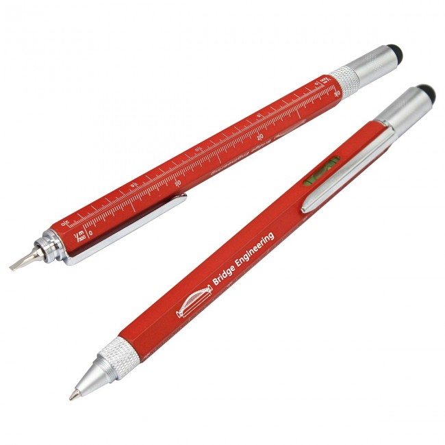 Promotional Red Multi Function Ballpen