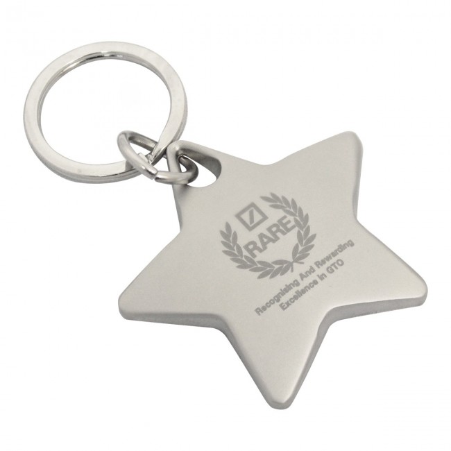 Promotional Matt Star Keyring