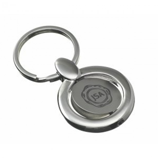 Promotional Rapalo Round Spinning Keyring