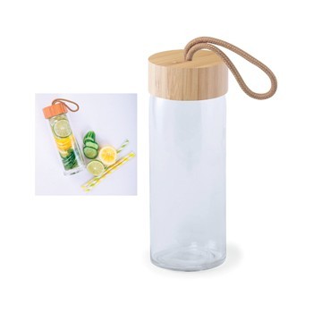 Glass Jar & Bamboo Lid 420ml