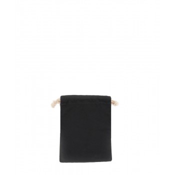 Medium Black Drawstring Pouch 5oz