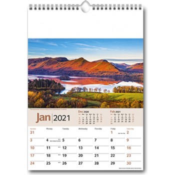 Scenic Memo Wall Calendar