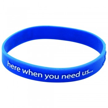 Raised Logo Silicone Wristband Child Size