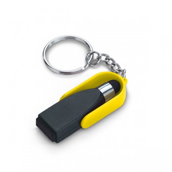 ABS Keyring With Touch Tip & Screen Cleaner