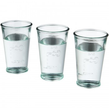 Ford 3-piece water glass set from recycled glass