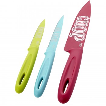 Funky 3-piece knife set