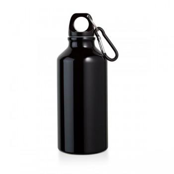 Landscape Aluminium Sports Bottle With Carabiner 400ml