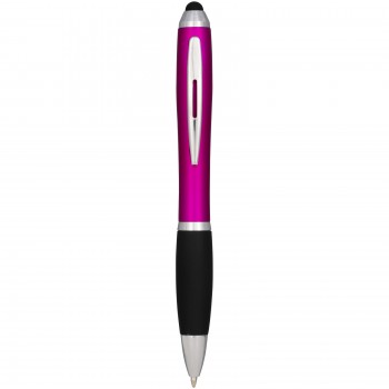 Nash coloured stylus ballpoint pen with black grip