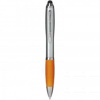 Nash stylus ballpoint pen with coloured grip