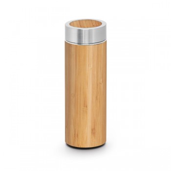 Bamboo And Stainless Steel Thermos 430ml