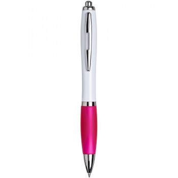 White Curvy Ballpen : White: