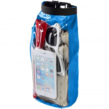 Tourist 2 litre waterproof bag with phone pouch