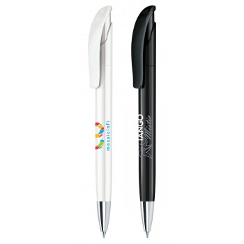 senator Challenger Polished plastic ball pen with metal tip