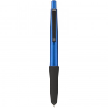 Gummy stylus ballpoint pen with soft-touch grip