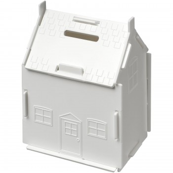 Uri house-shaped plastic money container