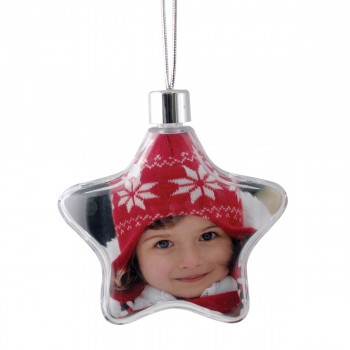 Clear Star Christmas Tree Ornament