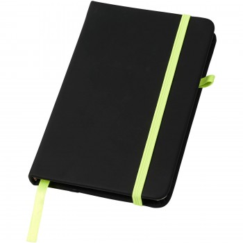 Noir A6 notebook with lined pages