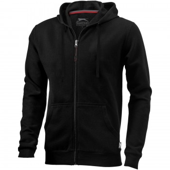 Open full zip hooded sweater