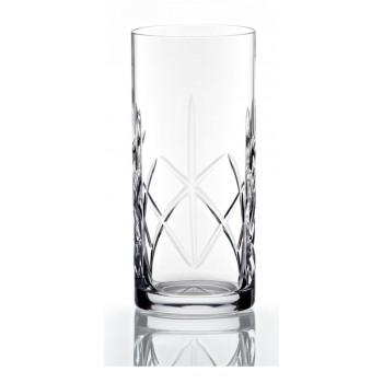 Heavy Cut Crystal Highball Glass