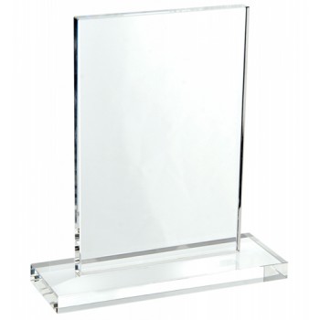 Large Optical Crystal Rectangular Trophy Award