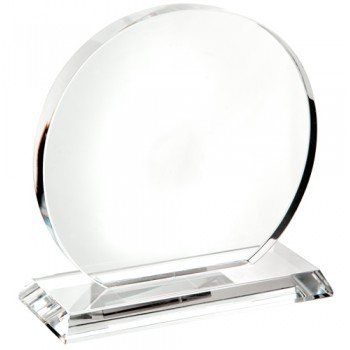 Medium Optical Round Crystal Trophy