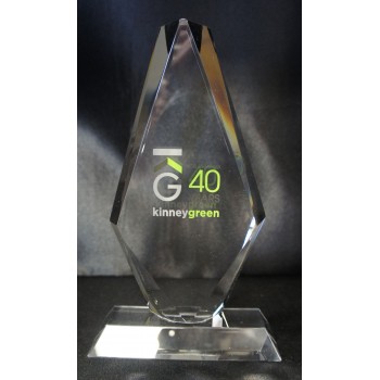 Crystal Facetted Diamond Shaped Award