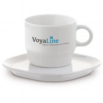 Satellite, small cup & saucer, square 180ml