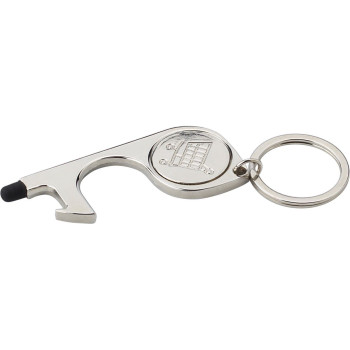 Metal door opener keyring