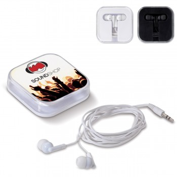 Earbuds set square box