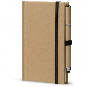 Cardboard notebook A6 + pen LT87949