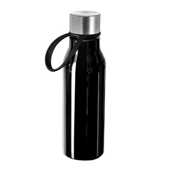 Black Plastic Drinking Bottle