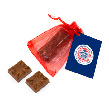 Promotional Mini Cuboid Coronation Chocolate Bag