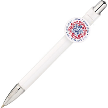 Printed Coronation Clip Pen