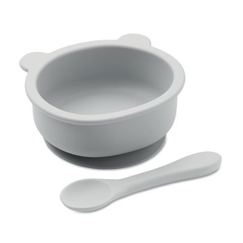 Silicone Spoon & Bowl Baby Set