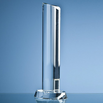 30.5cm Optical Crystal Oval Column Award