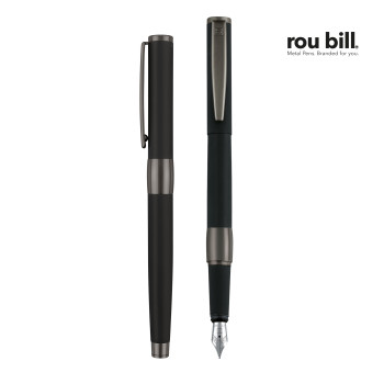 Rou Bill Image Black Line Fountain Pen