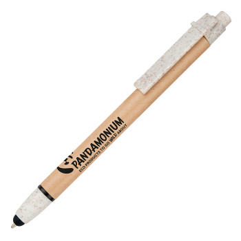 Jura Card Stylus Ball Pen with Wheat Trim