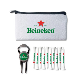 Geo Bottle Opener Cotton Canvas Zipped Golf Bag Set