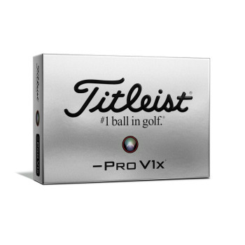 Titleist Pro V1X Left Dash Printed Golf Balls