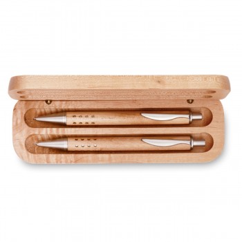 Pen Gift Set In Wooden Box