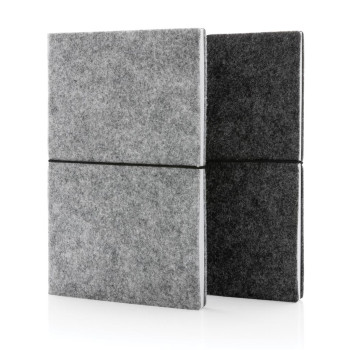 GRS Certified Recycled Felt A5 Softcover Notebook