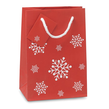 Snowflake Pattern Gift Paper Bag Small