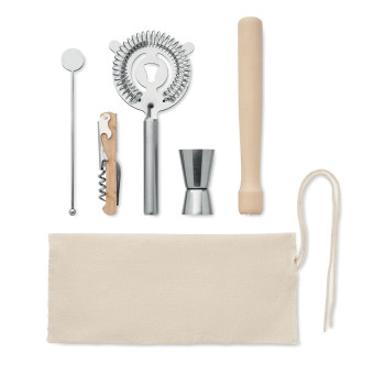 5 Piece Cocktail Kit In Pouch