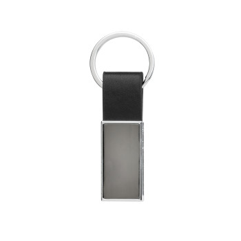 Luxury PU Keychain RCS Recycled Zinc Alloy