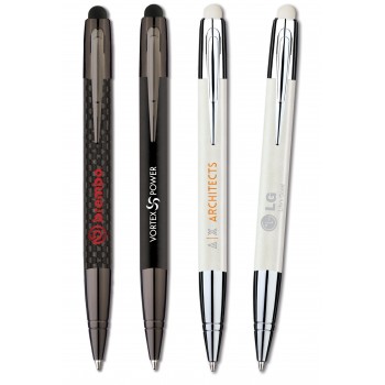 Monza-Touch White Stylus Ballpen by Inovo Design